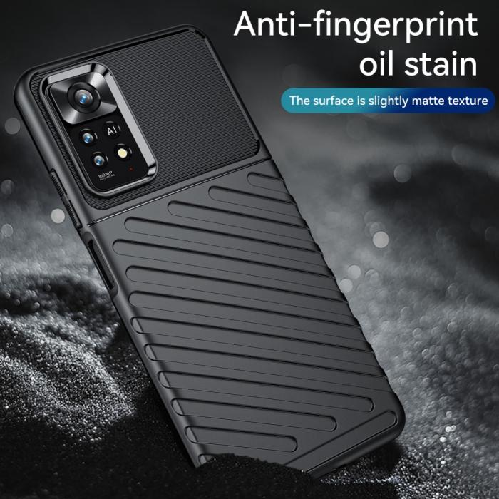 Bild 5,  Xiaomi Redmi Note 11 Pro 5G Skal Twill Textur Svart - Teknikhallen.se