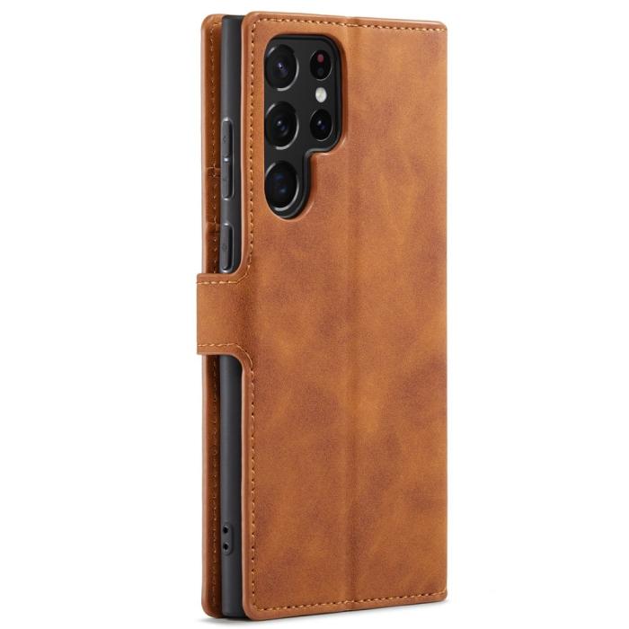 Bild 3, DG.MING DG.MING Samsung Galaxy S22 Ultra Fodral Retro Läder Brun - Teknikhallen.se