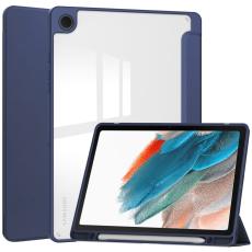  Samsung Galaxy Tab A9 Plus Fodral Hybrid Pennh&aring;llare Bl&aring; - Teknikhallen.se