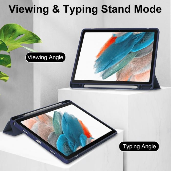 Bild 3,  Samsung Galaxy Tab A9 Plus Fodral Hybrid Pennhållare Blå - Teknikhallen.se