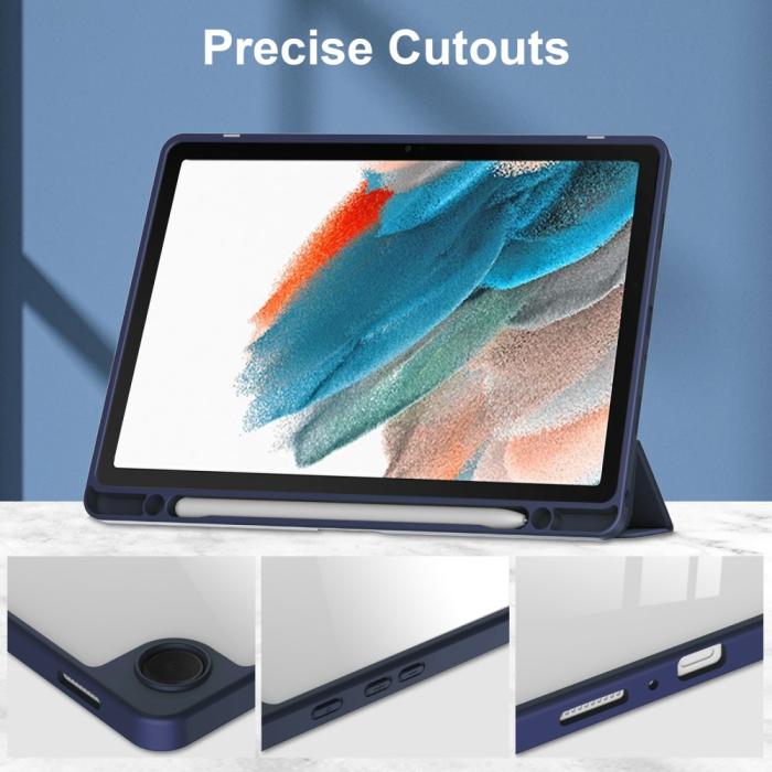 Bild 4,  Samsung Galaxy Tab A9 Plus Fodral Hybrid Pennhållare Blå - Teknikhallen.se
