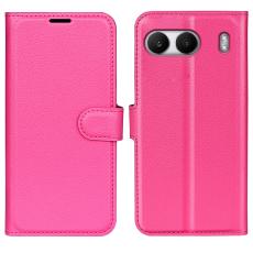  OnePlus Nord 4 Fodral Litchi L&auml;der Rosa - Teknikhallen.se