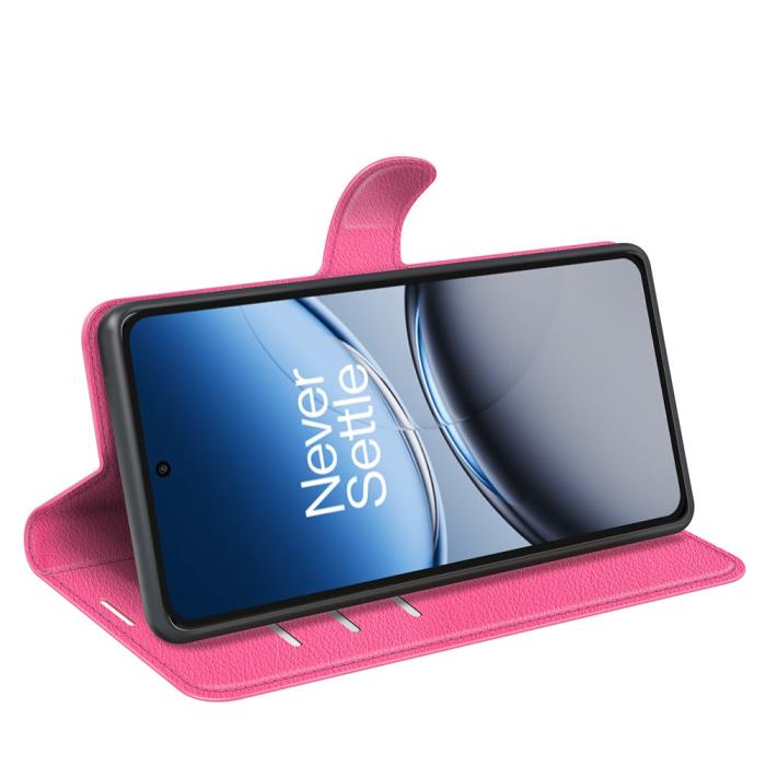Bild 3,  OnePlus Nord 4 Fodral Litchi Läder Rosa - Teknikhallen.se