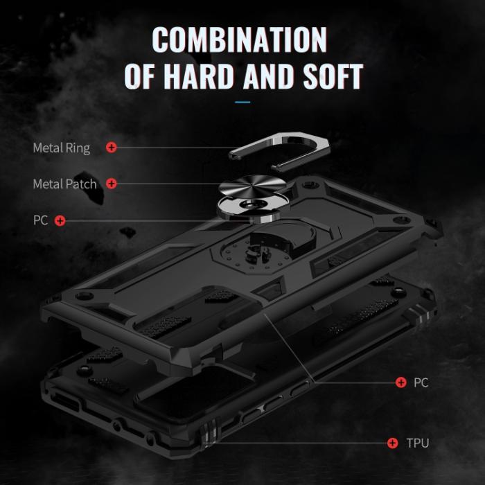 Bild 5,  Xiaomi 12 Pro Skal Ring Hybrid Armor Svart - Teknikhallen.se