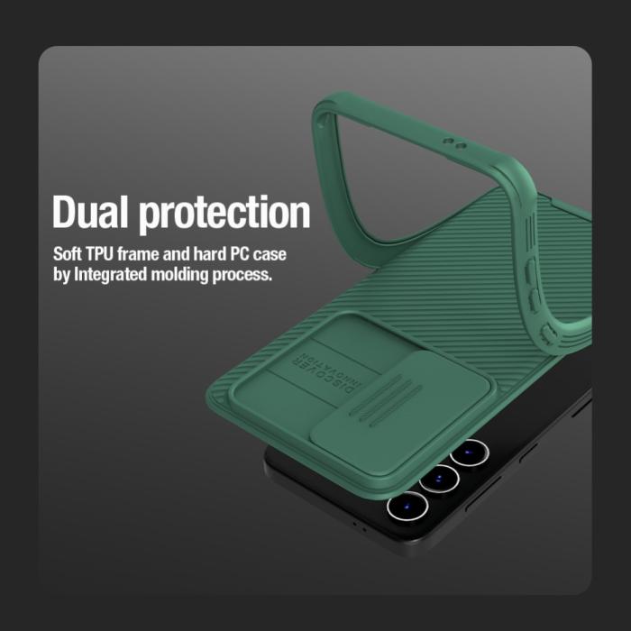 Bild 4, NILLKIN NILLKIN Samsung Galaxy S24 Skal MagSafe CamShield Pro Grön - Teknikhallen.se