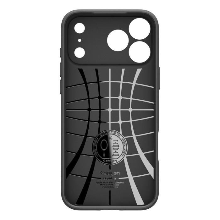 Bild 3, Spigen Spigen iPhone 18 Pro Max / 17 Pro Max Skal Liquid Air Mattsvart - Teknikhallen.se