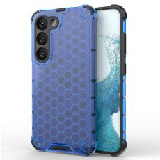  Samsung Galaxy S23 Skal Shockproof Honeycomb Textur Bl&aring; - Teknikhallen.se