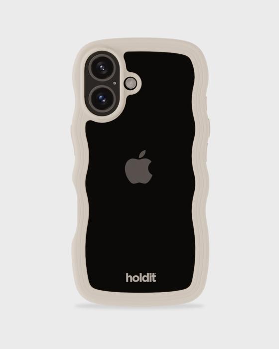 Bild 2, holdit holdit iPhone 16 Skal Wavy Light Beige/Transparent - Teknikhallen.se