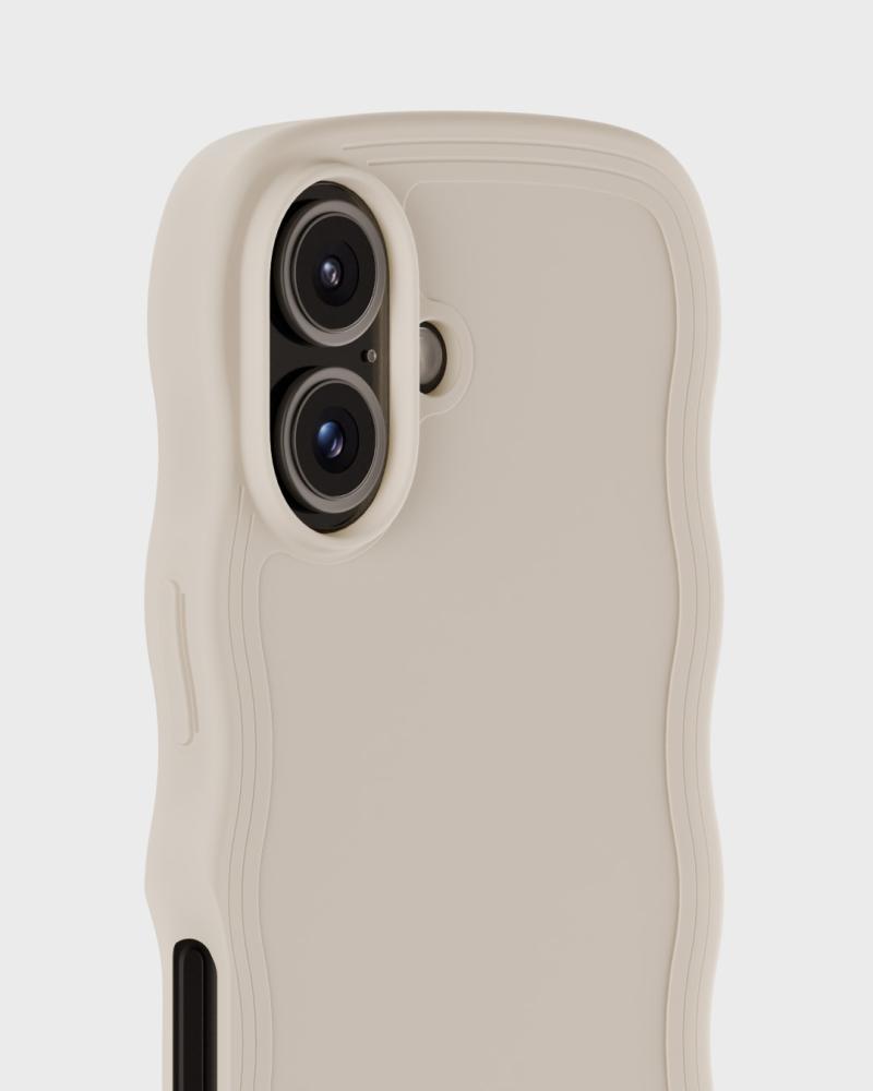 holdit holdit iPhone 16 Skal Wavy Light Beige - Teknikhallen.se