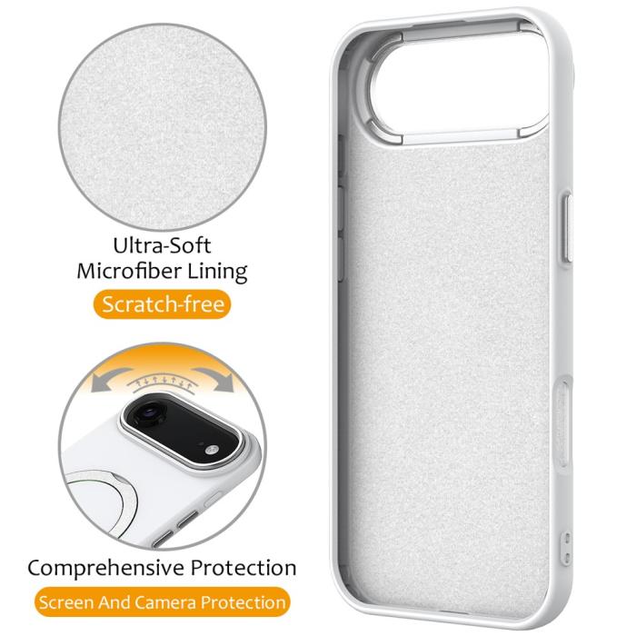 Bild 3,  iPhone Air Skal MagSafe Kickstand Hybrid Vit - Teknikhallen.se