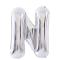  Bokstavsballong N 70 cm Silver - Teknikhallen.se