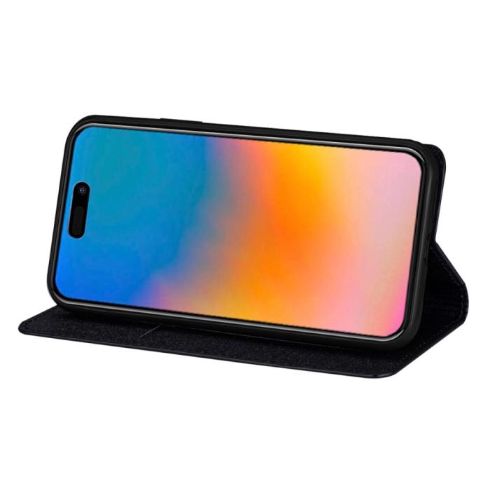 Bild 2,  iPhone 15 Plus Fodral Flip Glitter Svart - Teknikhallen.se