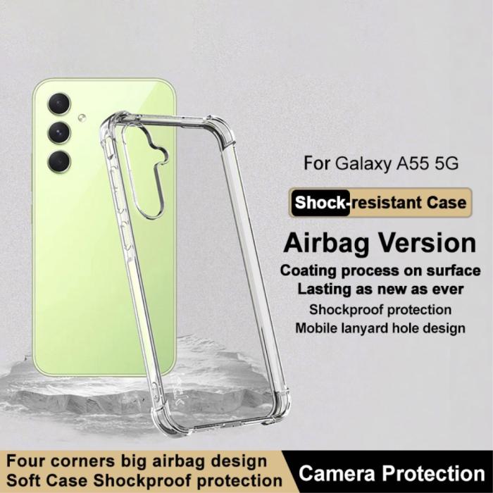 Bild 2, IMAK IMAK Galaxy A55 5G Skal Shockproof TPU Transparent - Teknikhallen.se