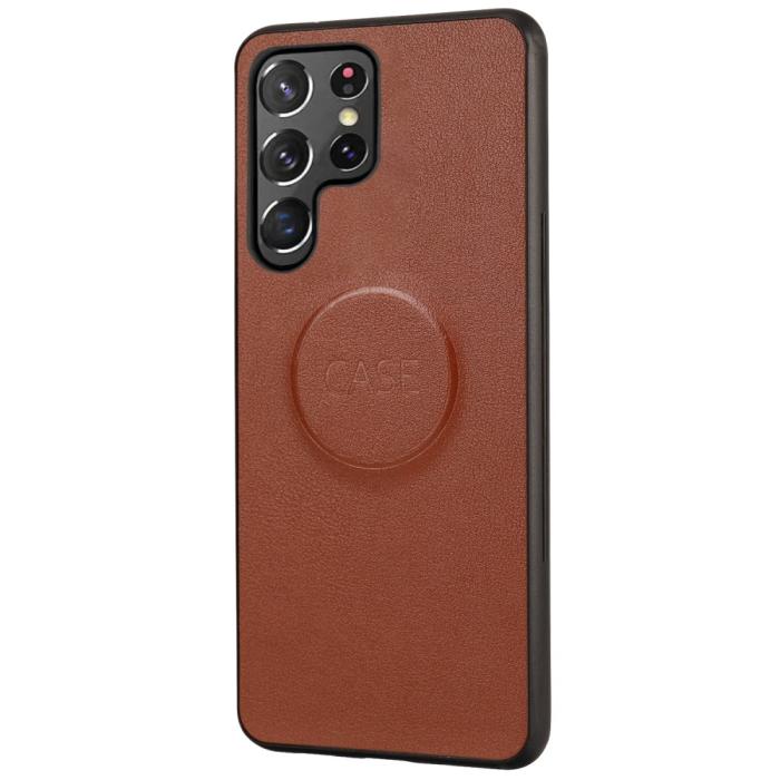 Bild 6,  Samsung Galaxy S23 Ultra 2in1 Magnet Fodral Brun - Teknikhallen.se