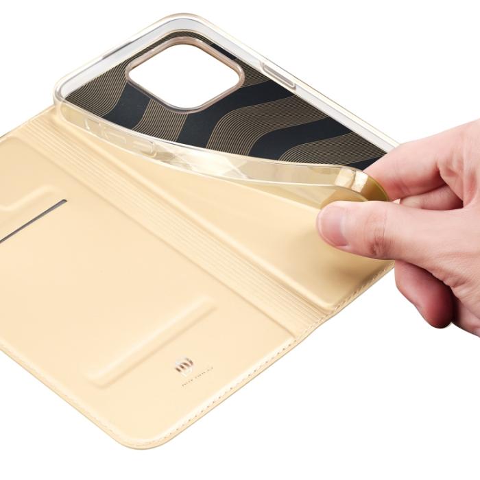 Bild 6, DUX DUCIS DUX DUCIS iPhone 14 Pro Max Fodral Skin Pro Guld - Teknikhallen.se