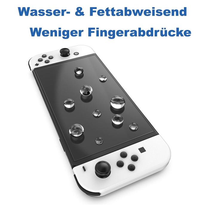 Bild 3,  Nintendo Switch 2-PACK Skärmskydd Heltäckande Härdat Glas - Teknikhallen.se