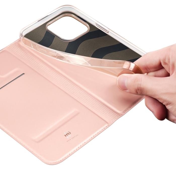 Bild 6, DUX DUCIS DUX DUCIS iPhone 15 Pro Fodral Skin Pro Roséguld - Teknikhallen.se