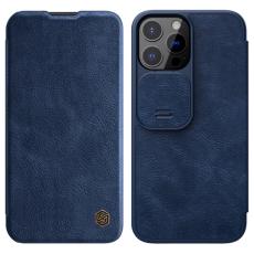 NILLKIN iPhone 13 Pro Max - NILLKIN Qin CamShield L&auml;der Fodral - Bl&aring; - Teknikhallen.se