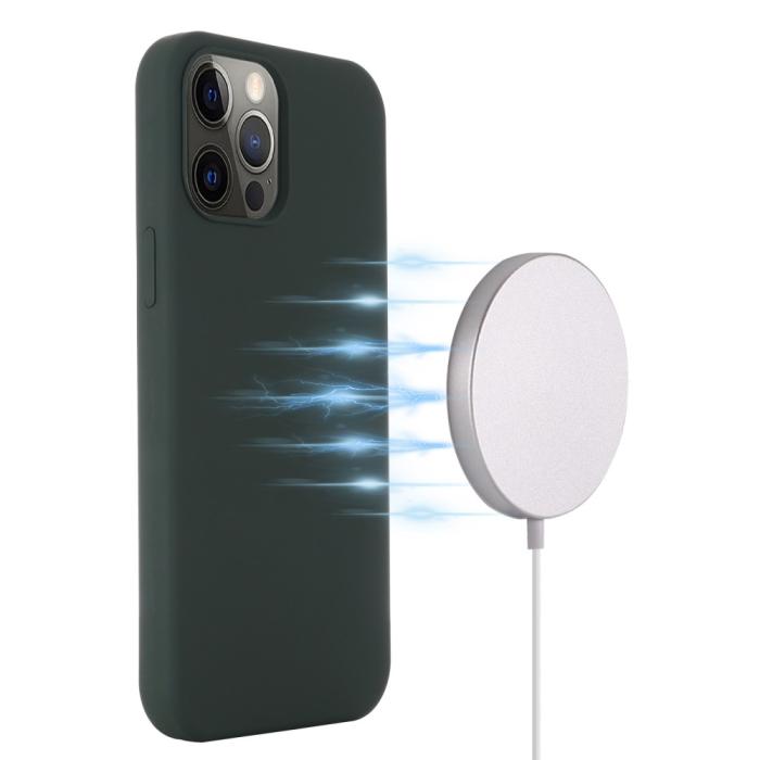 Bild 3,  iPhone 13 Pro Max - MagSafe Liquid Silikon Skal - Grön - Teknikhallen.se