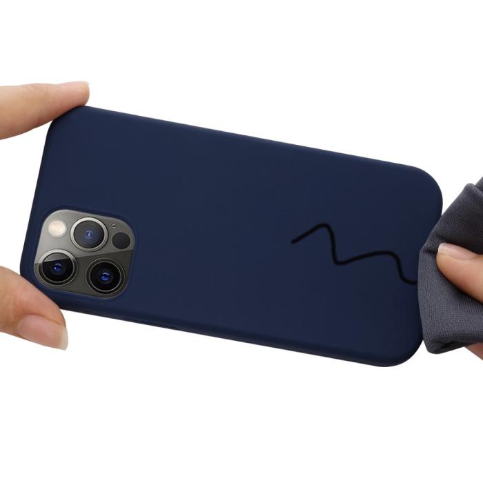 Bild 5,  iPhone 13 Pro Max - MagSafe Liquid Silikon Skal - Blå - Teknikhallen.se