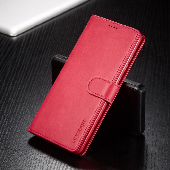 Bild 6, LC.IMEEKE LC.IMEEKE Samsung Galaxy A53 5G Fodral Läder Röd/Rosa - Teknikhallen.se