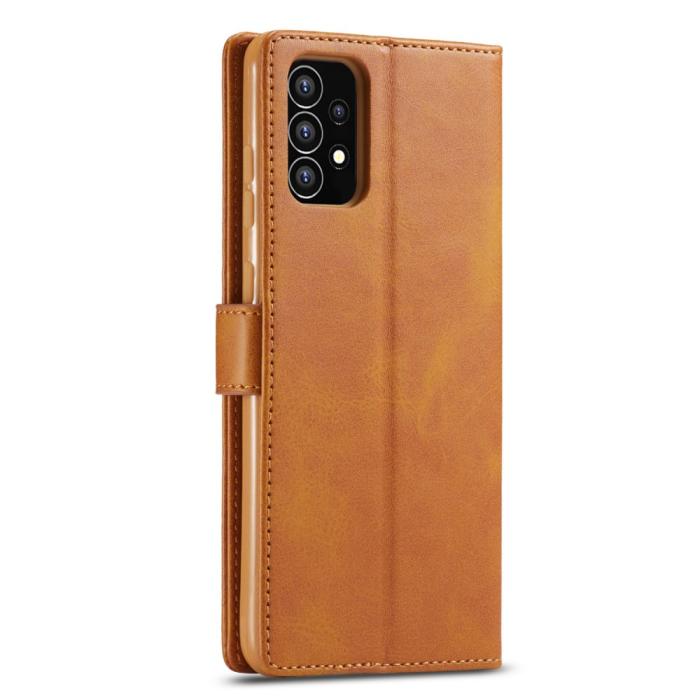 Bild 3, LC.IMEEKE LC.IMEEKE Samsung Galaxy A53 5G Fodral Läder Brun - Teknikhallen.se