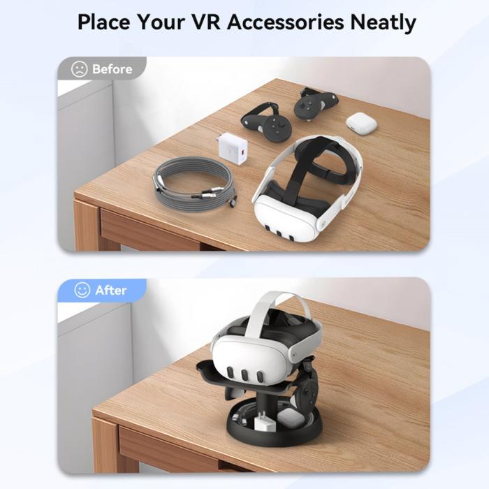 Bild 5, AMVR AMVR Apple Vision Pro / VR Headset Ställ Svart - Teknikhallen.se