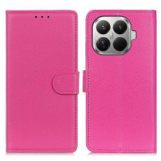  Xiaomi 17T Pro Fodral Litchi L&auml;der Rosa - Teknikhallen.se