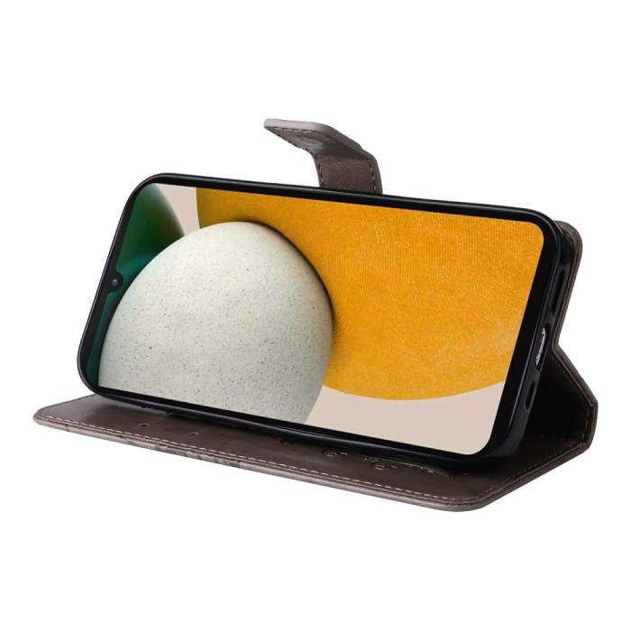 Bild 3,  Samsung Galaxy A15 5G Fodral Fjäril Tryck Grå - Teknikhallen.se