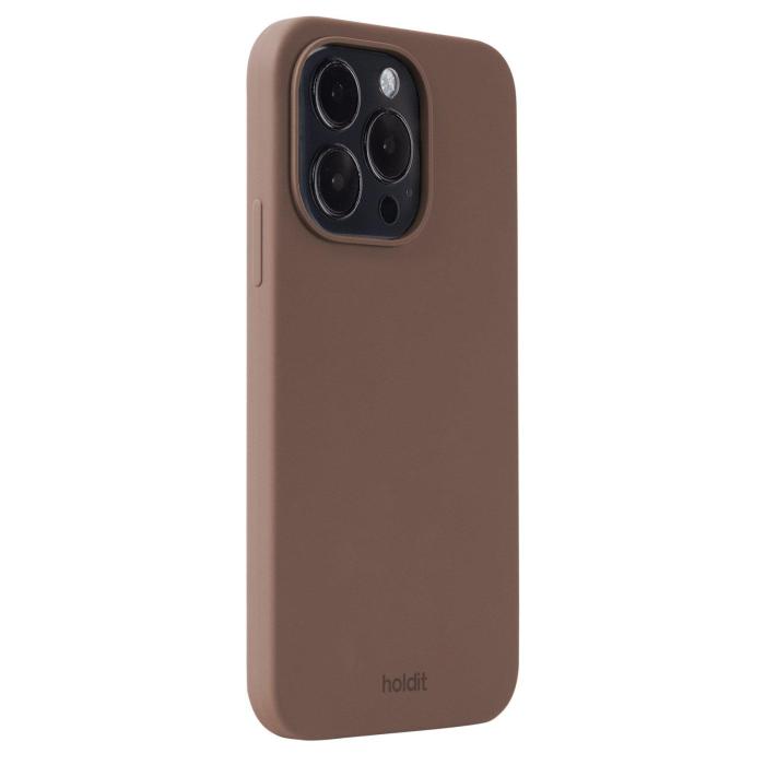 Bild 2, holdit holdit iPhone 14 Pro Mobilskal Silikon Dark Brown - Teknikhallen.se