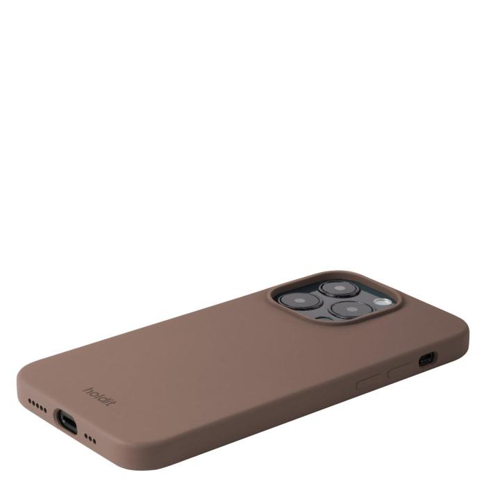 Bild 3, holdit holdit iPhone 14 Pro Mobilskal Silikon Dark Brown - Teknikhallen.se