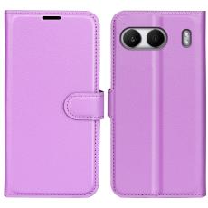  OnePlus Nord 4 Fodral Litchi L&auml;der Lila - Teknikhallen.se