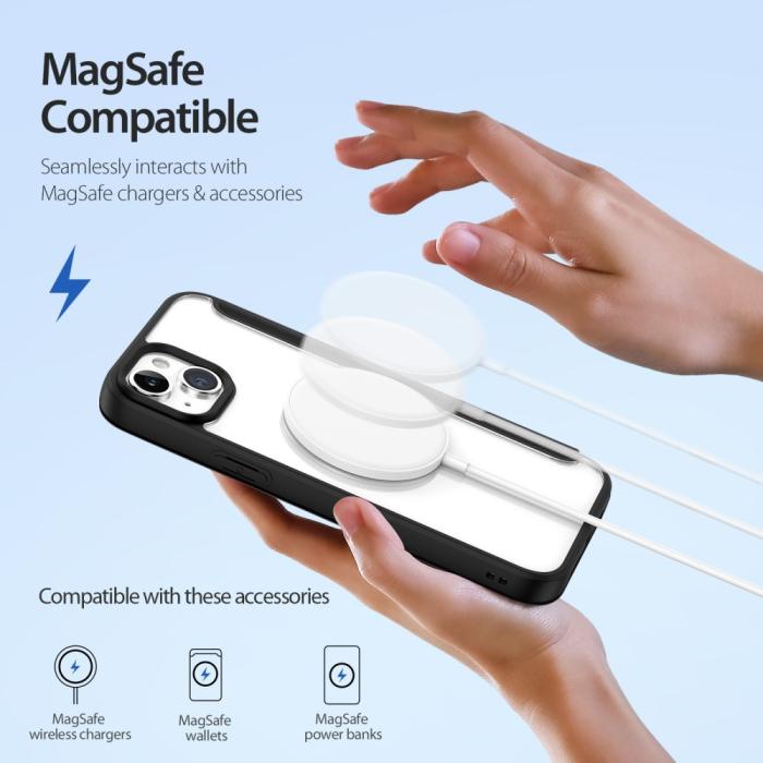 Bild 4, DUX DUCIS DUX DUCIS iPhone 15 Fodral MagSafe Skin X Pro Svart - Teknikhallen.se