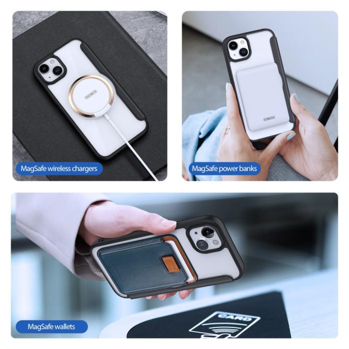 Bild 6, DUX DUCIS DUX DUCIS iPhone 15 Fodral MagSafe Skin X Pro Svart - Teknikhallen.se