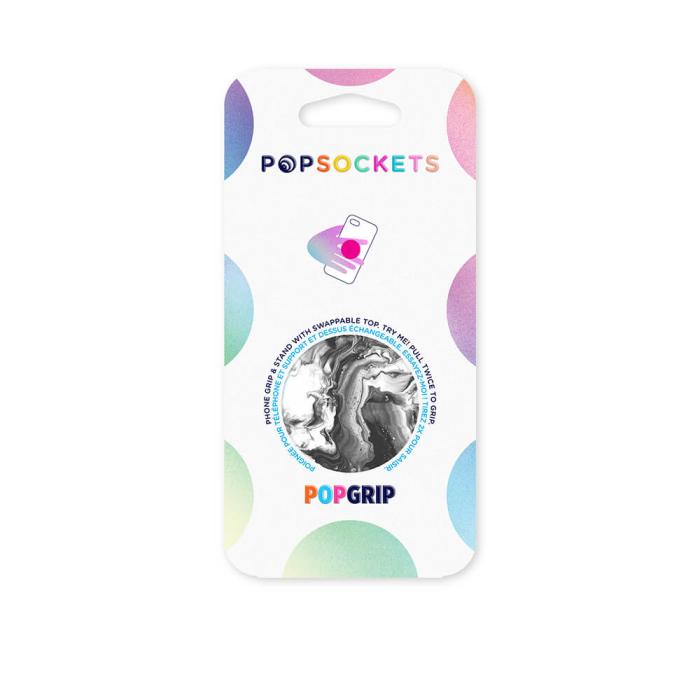 Bild 2, PopSockets PopSockets Avtagbart Grip med Ställfunktion Ghost Marble - Teknikhallen.se