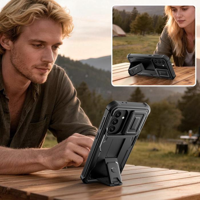 Bild 3, Tech-Protect Tech-Protect Galaxy A37 / A36 2-SET Skal Kevlar Cam+ Svart - Teknikhallen.se