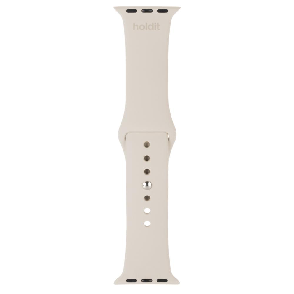 holdit holdit Armband Silikon Apple Watch 38/40/41 mm Light Beige - Teknikhallen.se