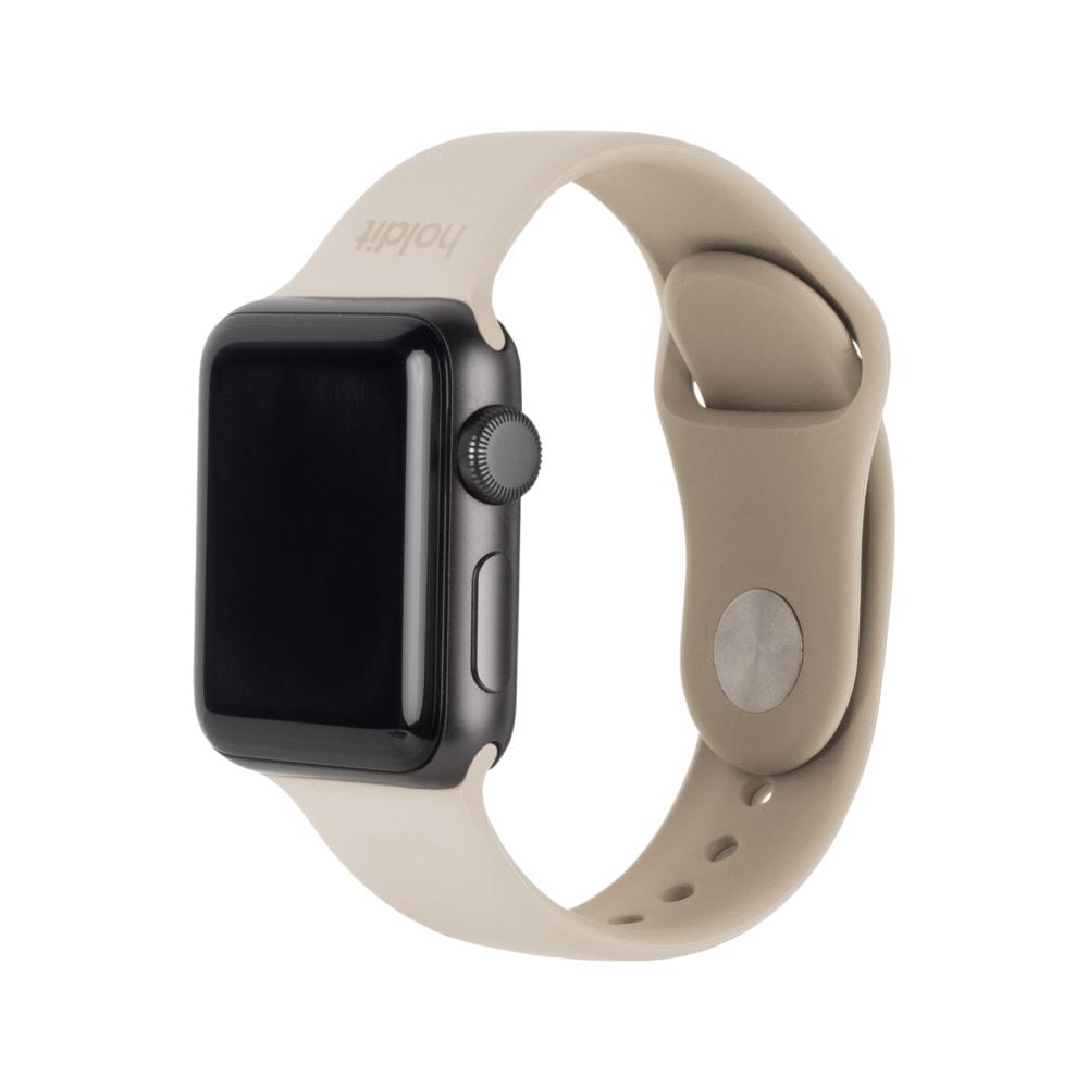 holdit holdit Armband Silikon Apple Watch 38/40/41 mm Light Beige - Teknikhallen.se