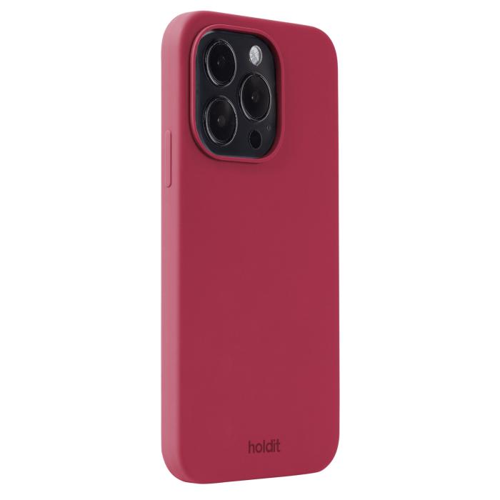 Bild 2, holdit holdit iPhone 14 Pro Mobilskal Silikon Red Velvet - Teknikhallen.se
