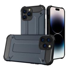  iPhone 15 Pro Max Skal Shockproof Armor Hybrid M&ouml;rk Bl&aring; - Teknikhallen.se