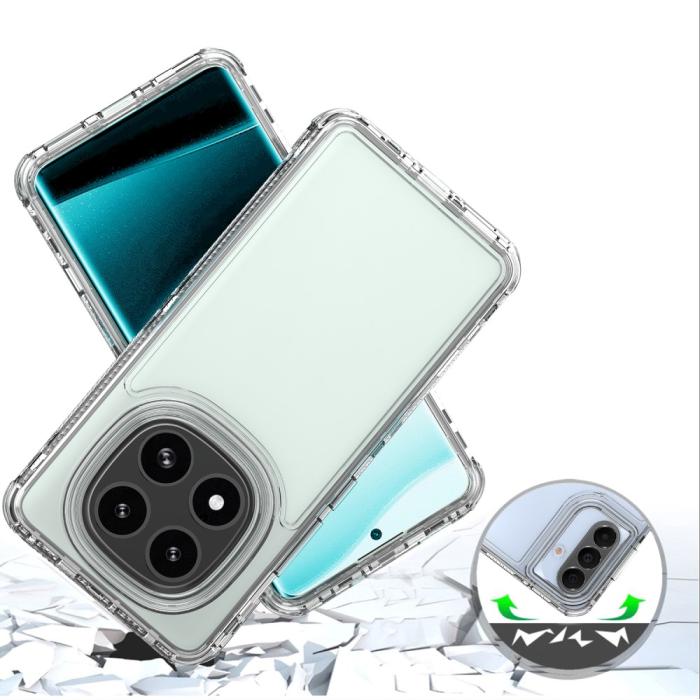 Bild 3,  Xiaomi Redmi Note 14 Pro/Pro Plus 5G Skal Shockproof Transparent - Teknikhallen.se