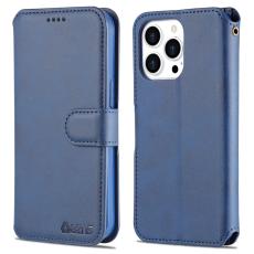 AZNS iPhone 13 Pro Max - AZNS Slim L&auml;der Fodral - Bl&aring; - Teknikhallen.se