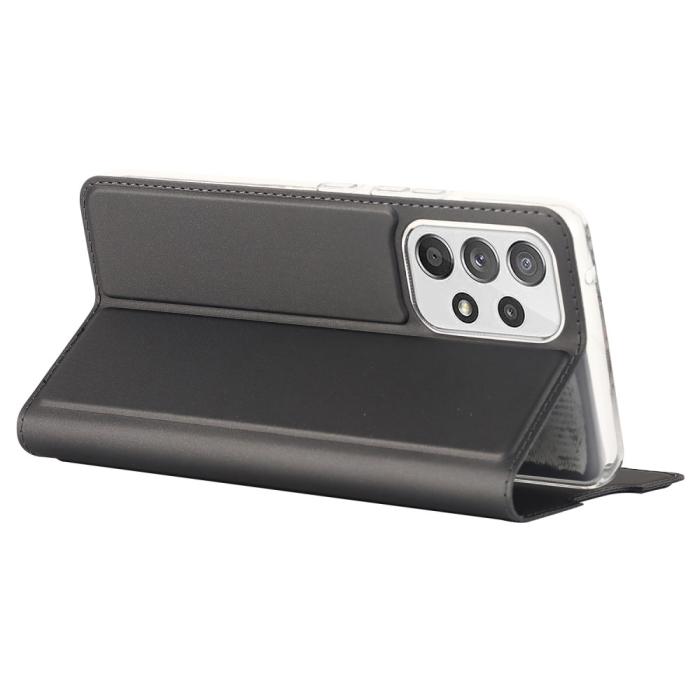 Bild 6,  Samsung Galaxy A53 5G Fodral Flip Skin Touch Svart - Teknikhallen.se