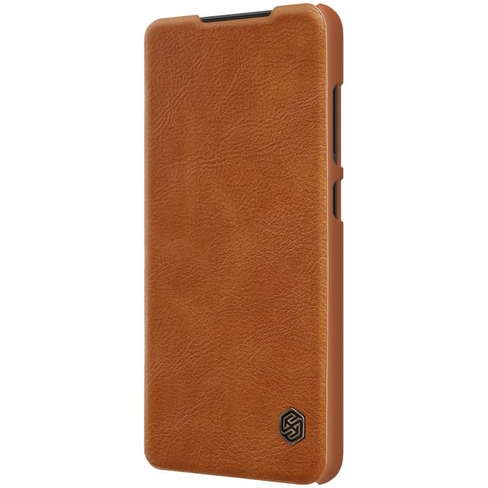 Bild 6, NILLKIN NILLKIN Samsung Galaxy S22 Ultra Fodral Qin Series Brun - Teknikhallen.se