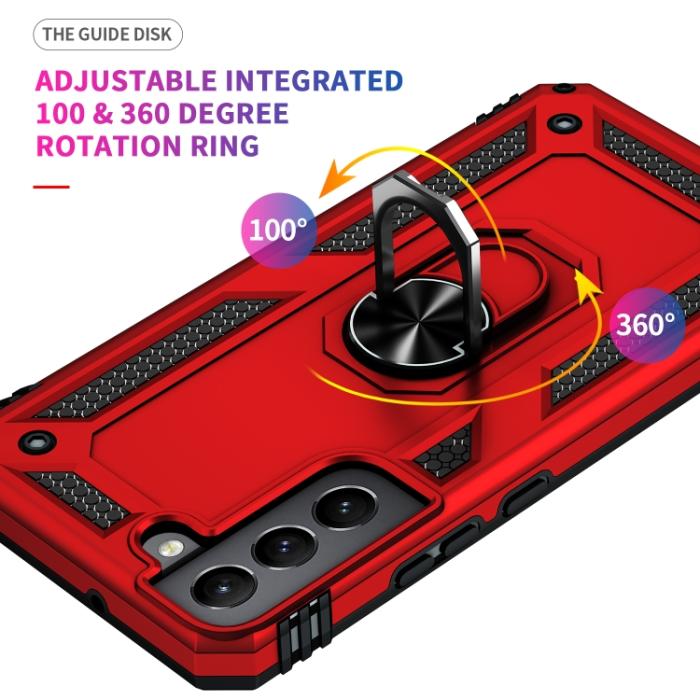 Bild 6,  Samsung Galaxy S22 Skal Ring Armor Hybrid Röd - Teknikhallen.se