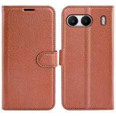  OnePlus Nord 4 Fodral Litchi L&auml;der Brun - Teknikhallen.se