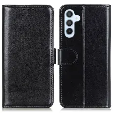  Samsung Galaxy A36 5G/A56 5G Fodral Crazy Horse L&auml;der Svart - Teknikhallen.se