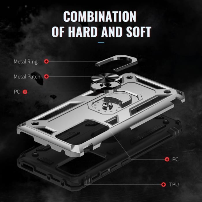 Bild 5,  Xiaomi 12 Pro Skal Ring Hybrid Armor Silver - Teknikhallen.se