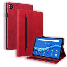  Lenovo Tab M10 Plus Gen 3 Fodral Frontficka Och Pennh&aring;llare R&ouml;d - Teknikhallen.se