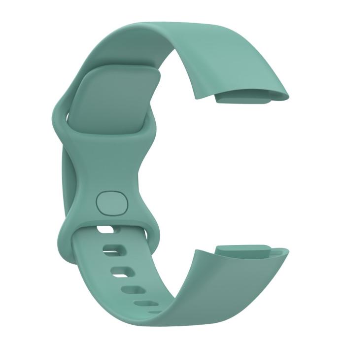 Bild 4,  Fitbit Charge 6 / 5 Armband TPU (S) Grön - Teknikhallen.se